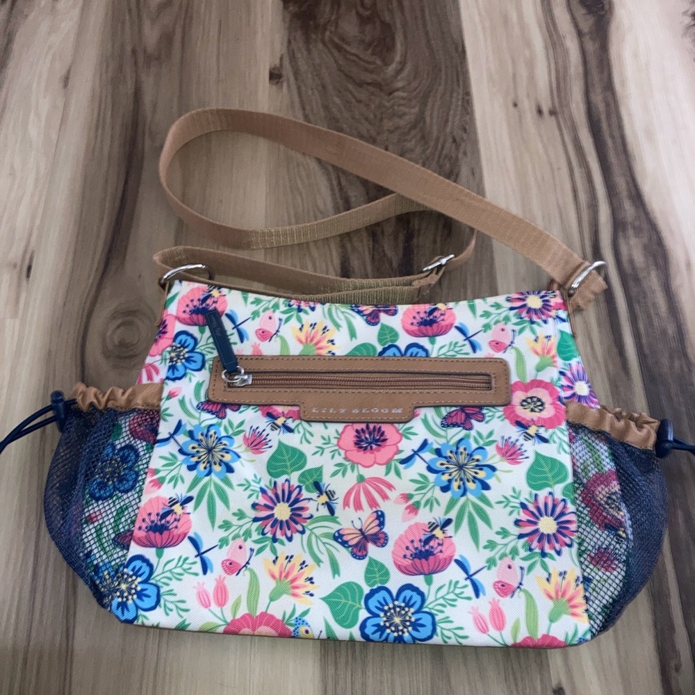 LILY BLOOM Buzzy Blooms Crossbody Reese Coho Bag Travel Purse Floral